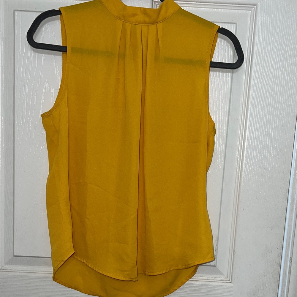 Active USA Mustard Sleeveless Blouse